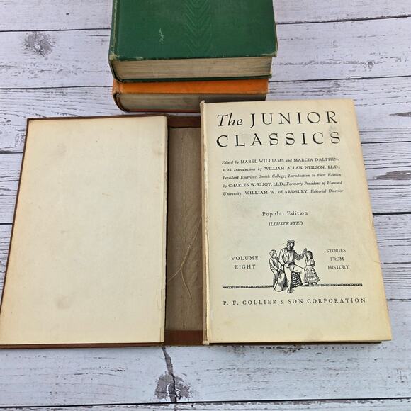 Vtg Collier's Junior Classics Volumes 6,7,8 and 9 Set of 4 - Picture 6 of 12